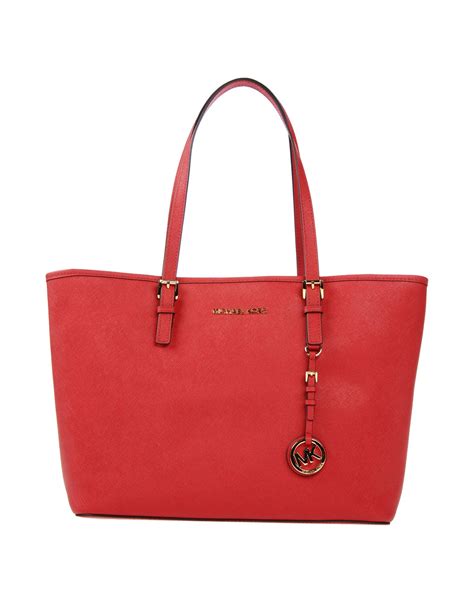 michael kors large red tote bag|macy's michael kors tote handbags.